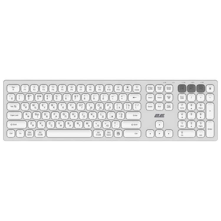 Беспроводная клавиатура 2E Gaming KS270 (Silver/White)