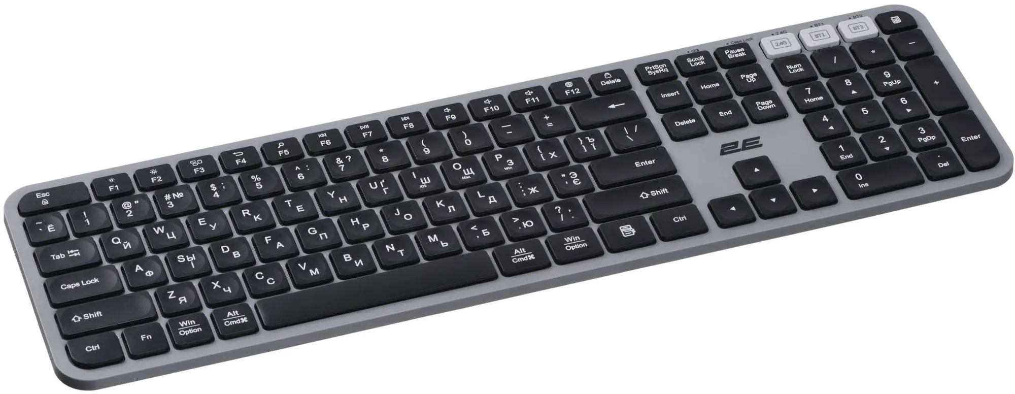 Tastatura fara fir 2E KS240 WL BT (Gray/Black) - 2
