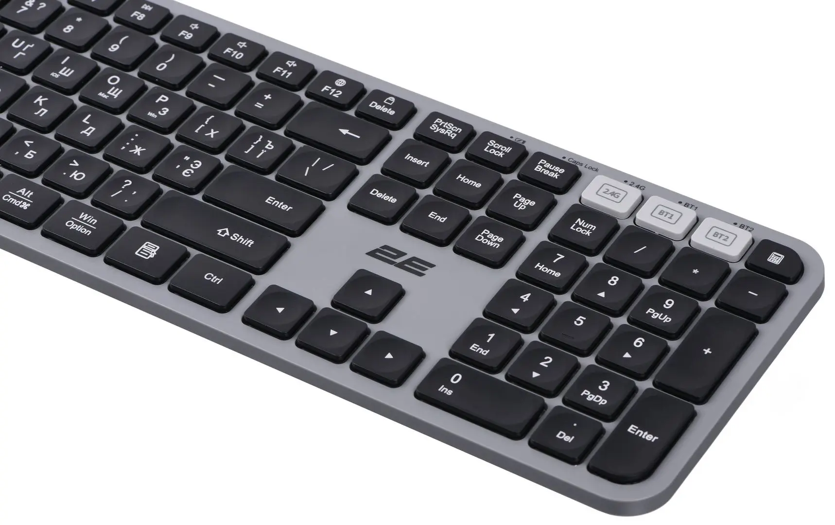 Tastatura fara fir 2E KS240 WL BT (Gray/Black) - 3