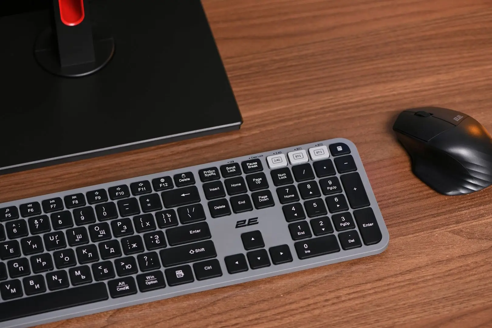 Tastatura fara fir 2E KS240 WL BT (Gray/Black) - 8