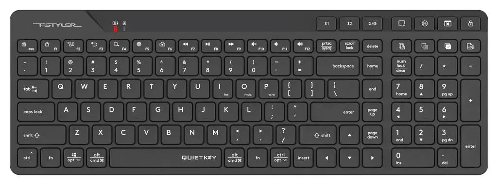 Tastatura fara fir A4Tech FBK27C AS (Black)