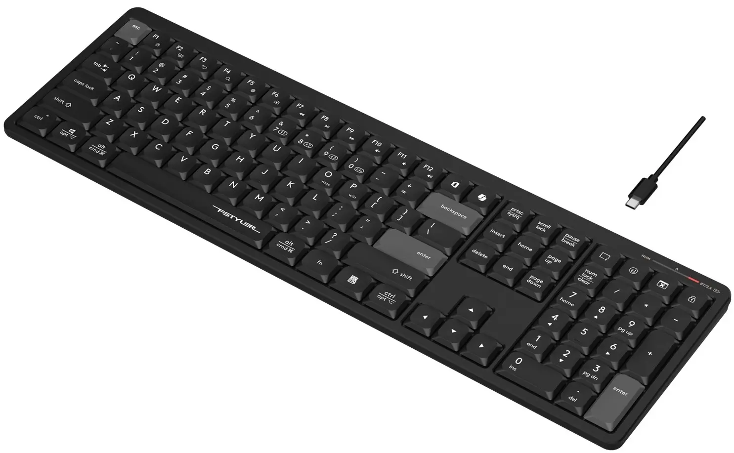 Tastatura fara fir A4Tech FBX55C (Black)