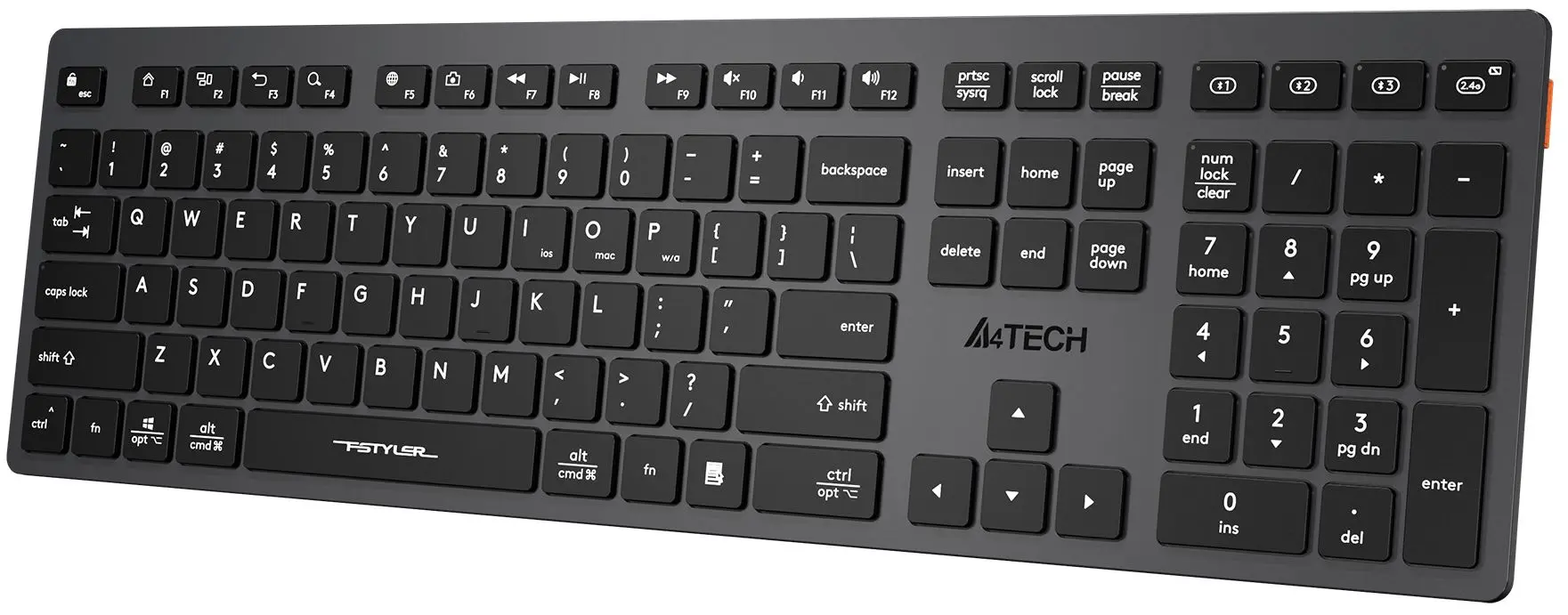 Беспроводная клавиатура A4Tech Fstyler FBX50C (Grey) - 2