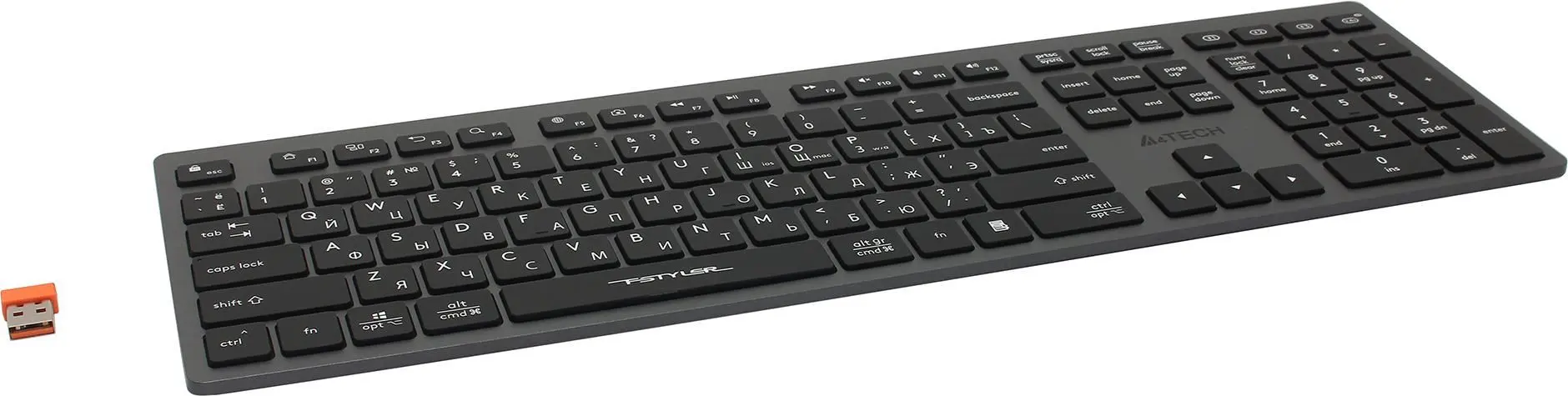 Беспроводная клавиатура A4Tech Fstyler FBX50C (Grey) - 4