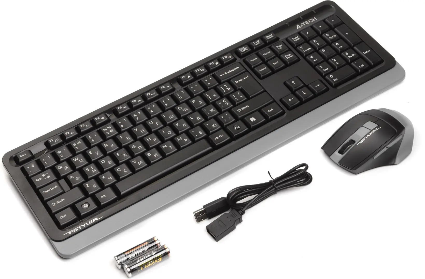 Беспроводной комплект клавиатура + мышь A4Tech FG1035 (Black/Grey) - 3