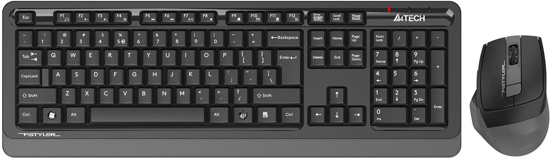 Беспроводной комплект клавиатура + мышь A4Tech FG1035 (Black/Grey)