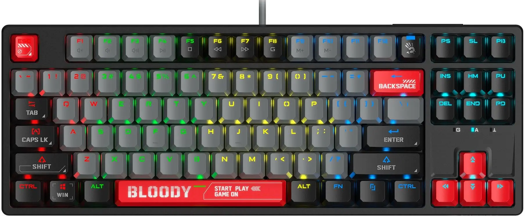 Клавиатура A4Tech Bloody S87 (Energy Red)