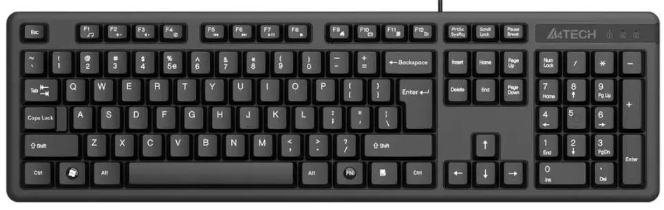 Комплект клавиатура + мышь A4Tech KK-3330 (Black) - 5