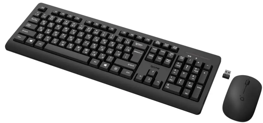 Set tastatura + mouse fara fir Acme WS12 (Black) - 2