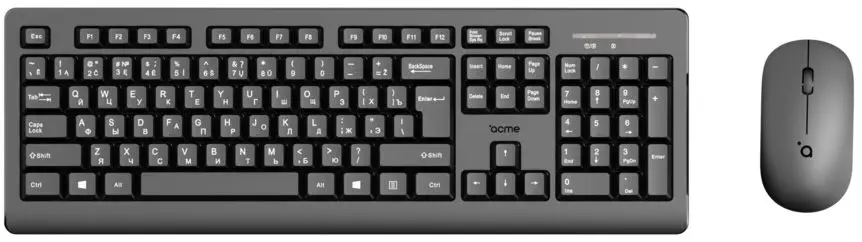 Set tastatura + mouse fara fir Acme WS12 (Black)