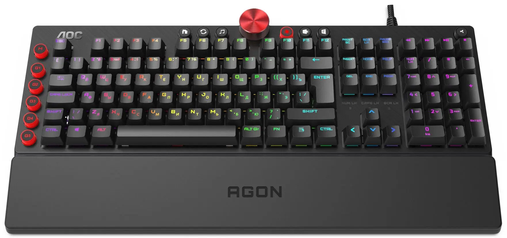 Клавиатура Aoc Agon AGK700 (Black/Red) - 3