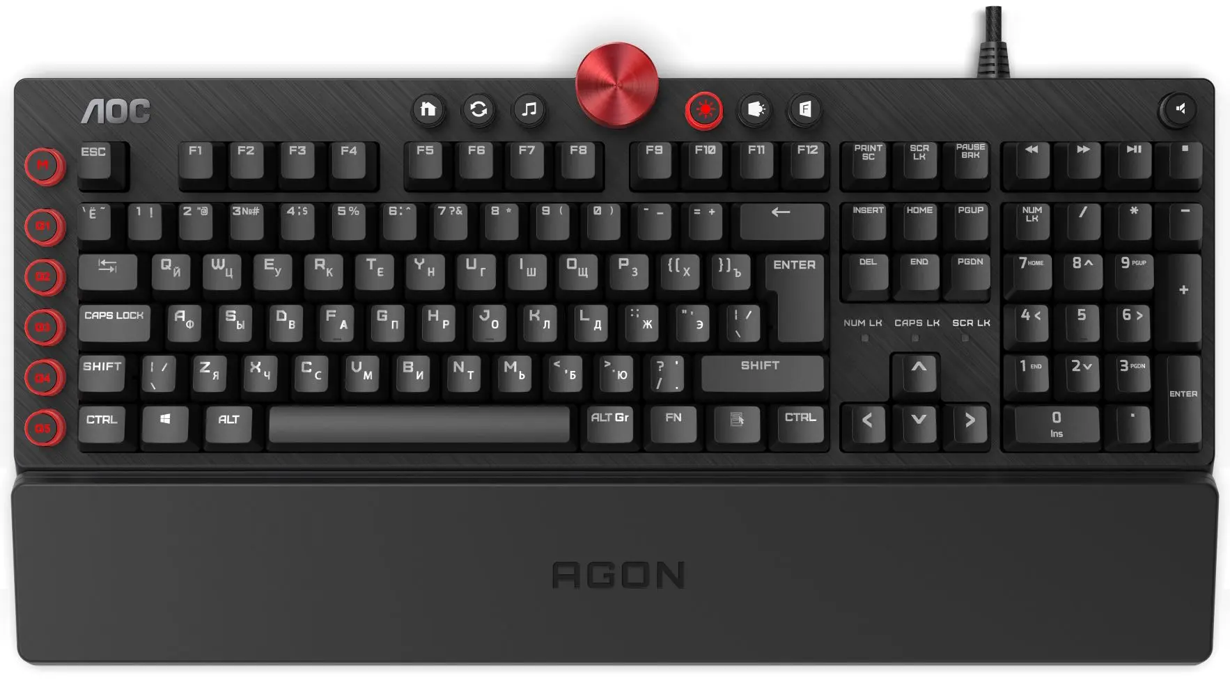 Клавиатура Aoc Agon AGK700 (Black/Red)