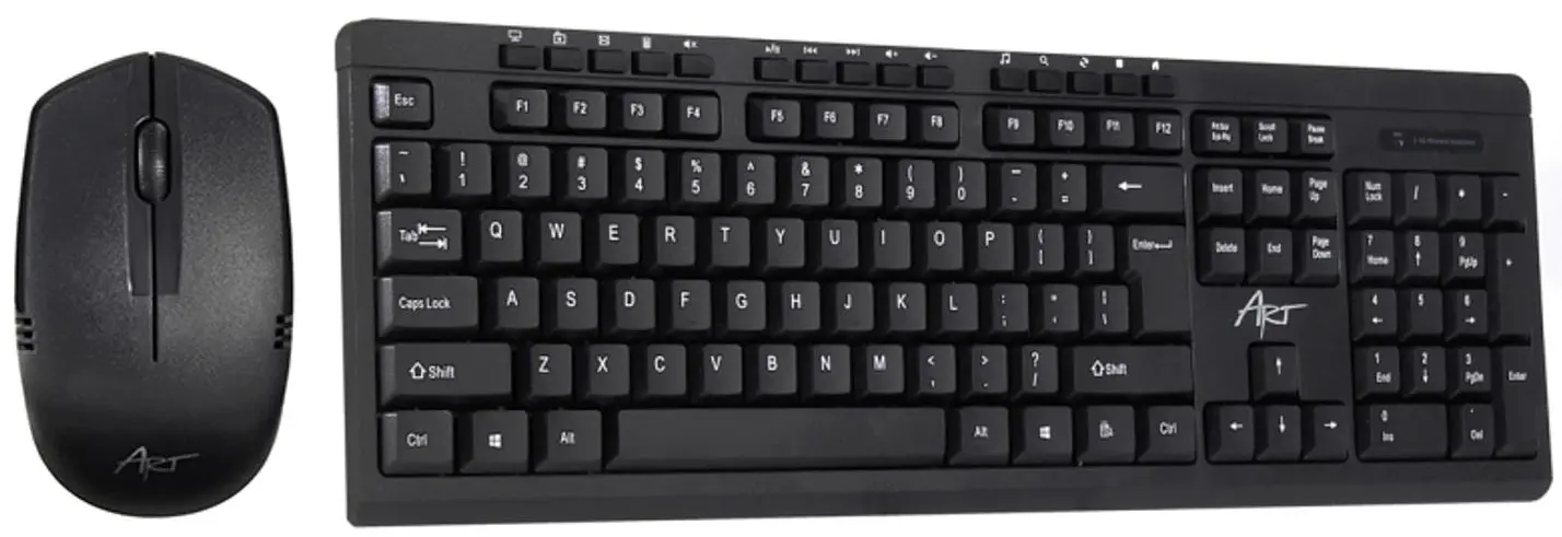 Set tastatura + mouse fara fir Art AK-48a (Black)