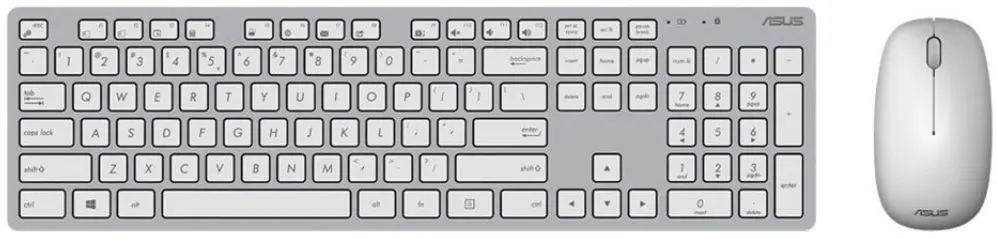Беспроводной комплект клавиатура + мышь Asus W5000 (White/Gray)