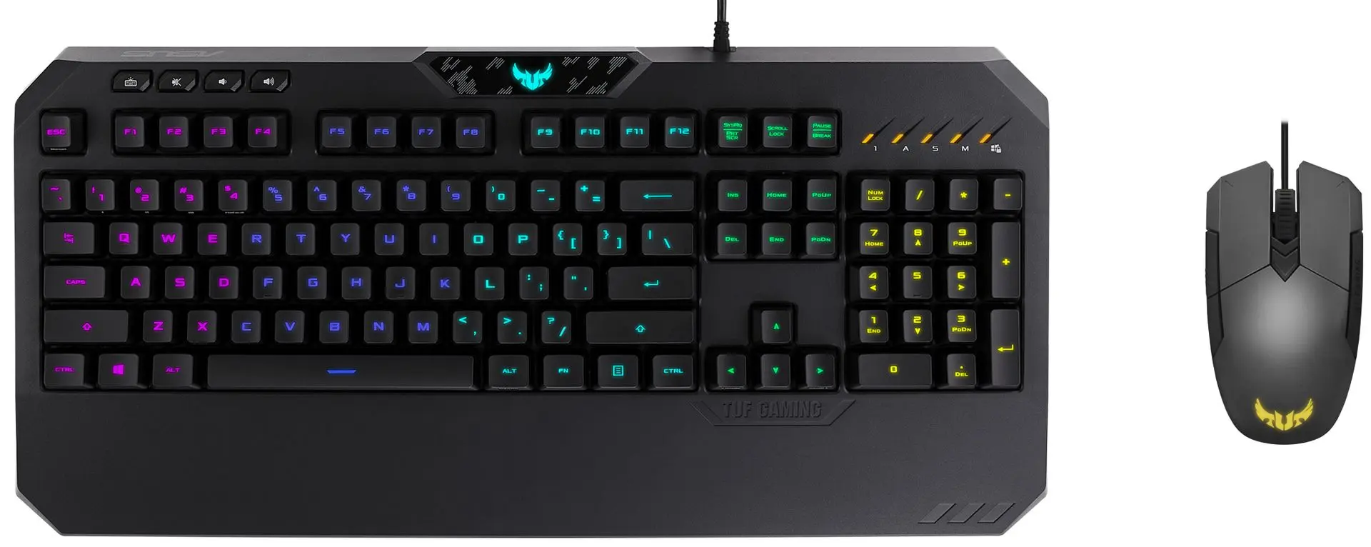 Комплект клавиатура + мышь Asus TUF Gaming K5 RGB (Gunmetal)