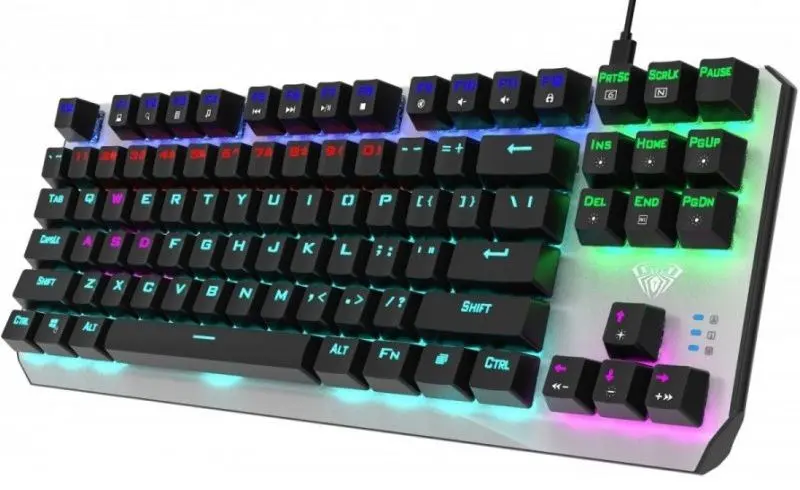 Tastatura Aula Aegis 316536 (Silver)