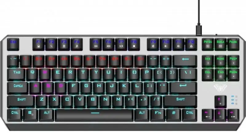 Tastatura Aula Aegis 316536 (Silver)