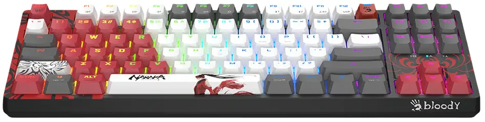 Tastatura fara fir Bloody WS87 Naraka (Black)