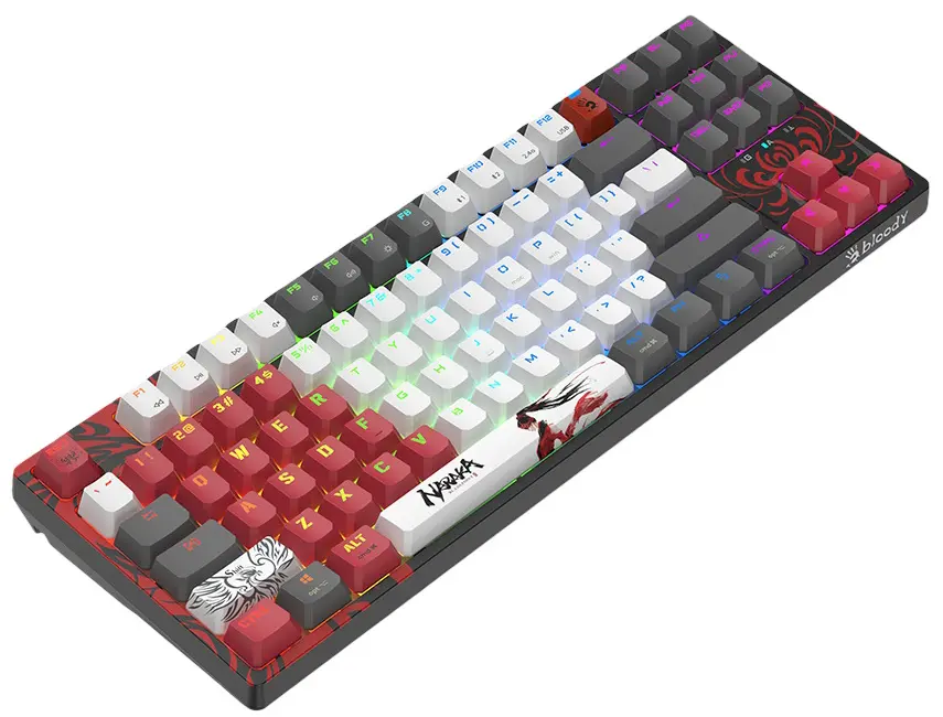 Tastatura fara fir Bloody WS87 Naraka (Black)