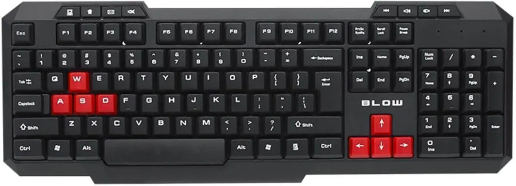 Gaming set 3in1 tastatură + casti + mouse Blow V3 (Black/Red)