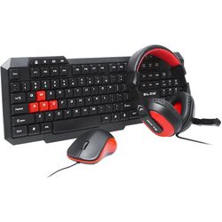 Gaming set 3in1 tastatură + casti + mouse Blow V3 (Black/Red)