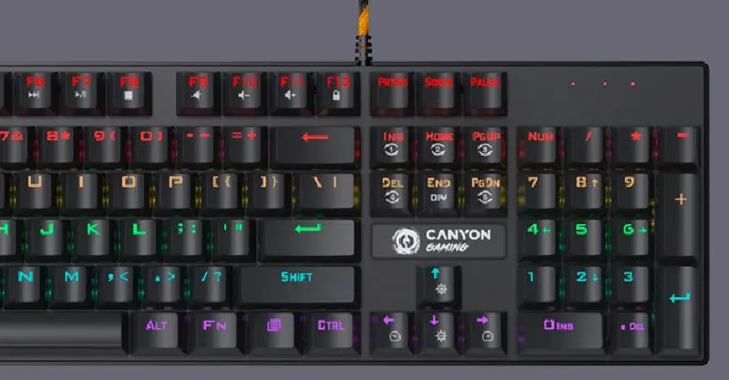 Tastatura Canyon Deimos GK-4 (Dark Grey)