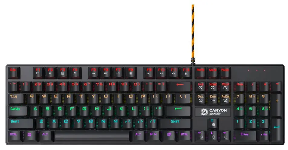 Tastatura Canyon Deimos GK-4 (Dark Grey)