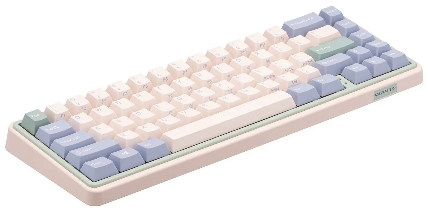 Tastatura pentru jocuri Cherry Varmilo Minilo Eucalyptus VXT67 (Pink) - 2