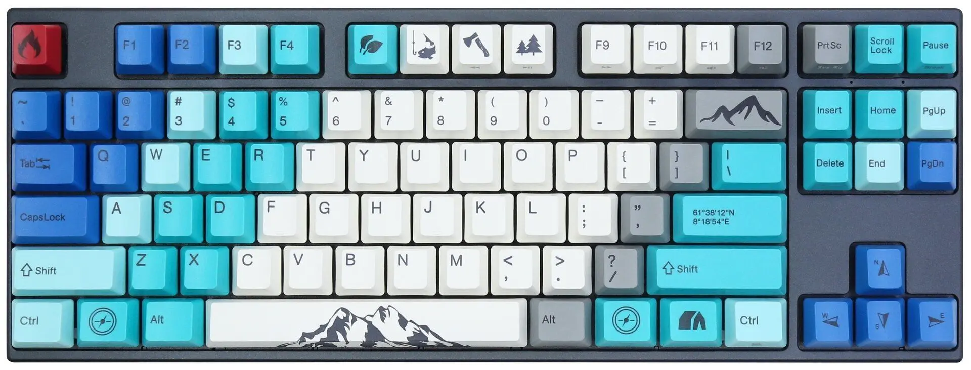 Клавиатура Cherry Varmilo Summit VEA87 (Blue)