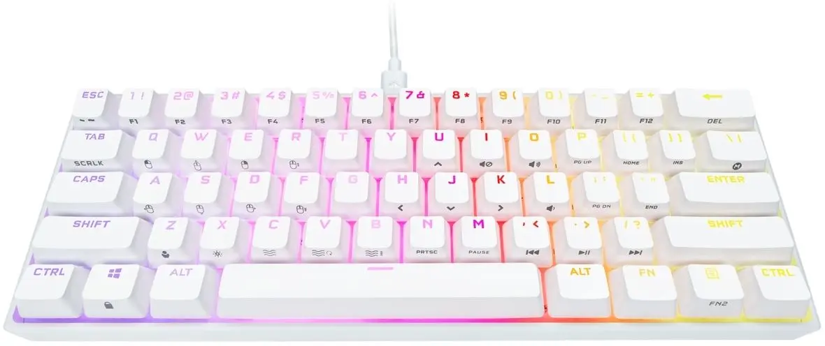 Игровая клавиатура Corsair K65 RGB MINI (White) - 2