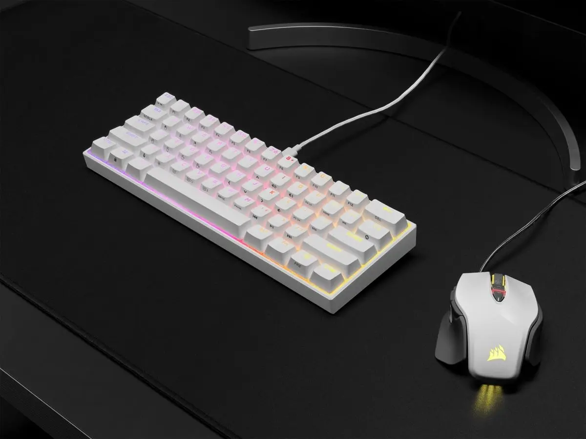Игровая клавиатура Corsair K65 RGB MINI (White) - 5