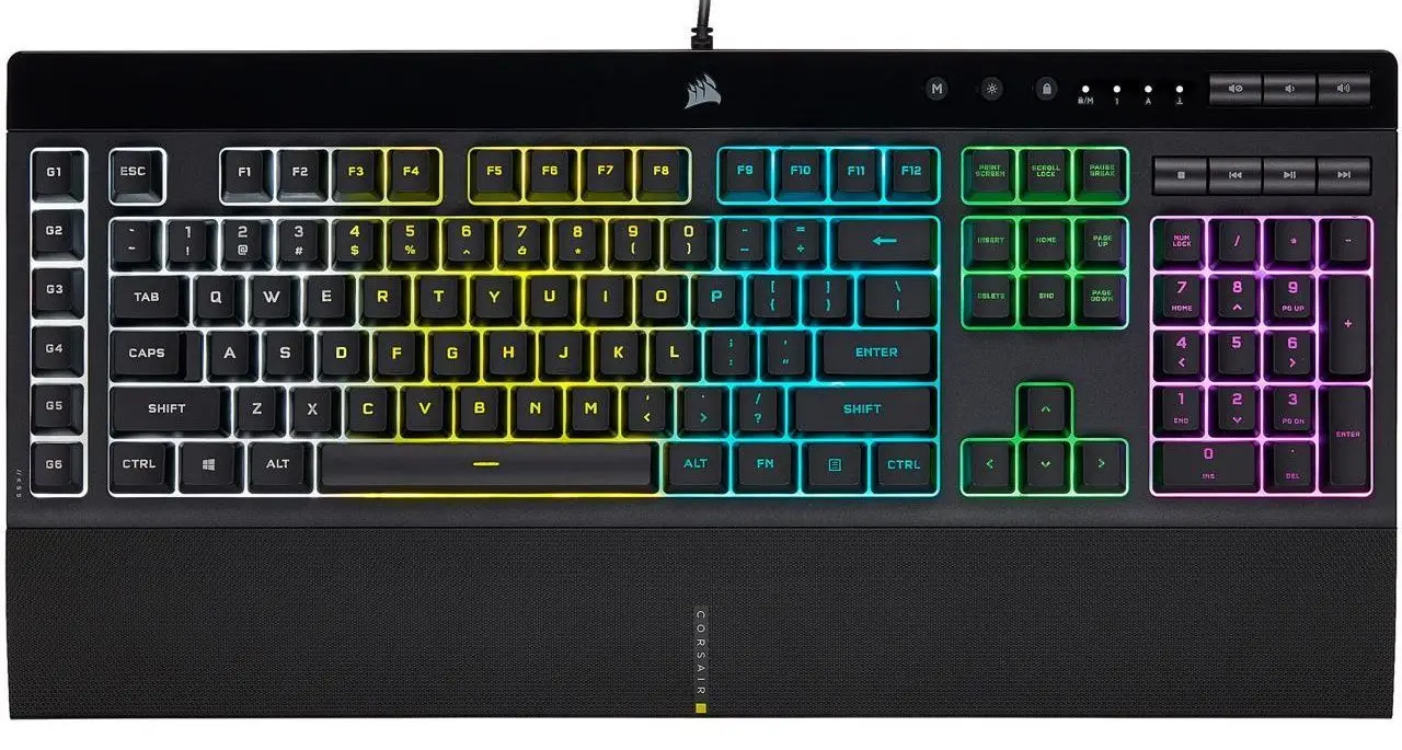Клавиатура Corsair K55 RGB Pro (Black) - 2