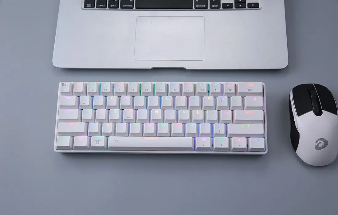 Беспроводная клавиатура Dareu EK807G (White) - 8