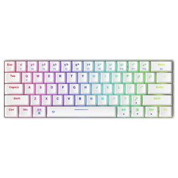 Tastatura fara fir Dareu EK861 RGB (White)
