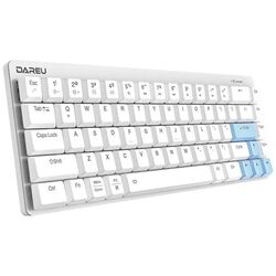 Tastatura fara fir Dareu EK868 (White/Blue) Thumb