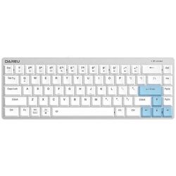 Tastatura fara fir Dareu EK868 (White/Blue)