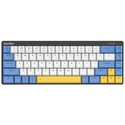 Tastatura fara fir Dareu EK868 (White/Blue/Yellow)