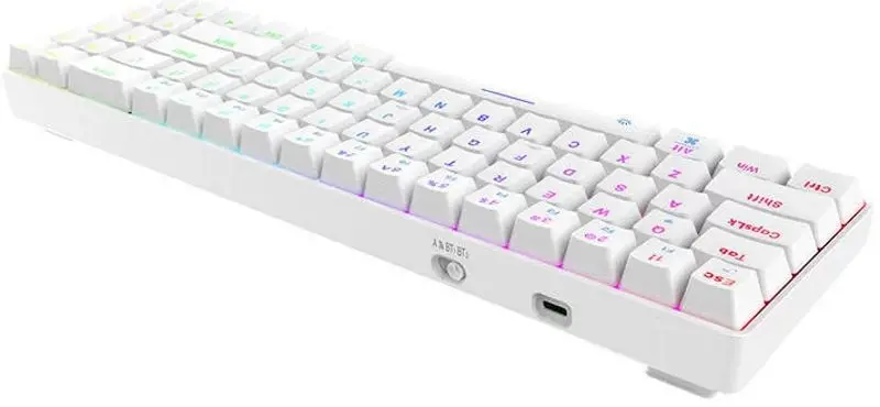 Tastatura fara fir Dareu EK871 RGB (White) - 2