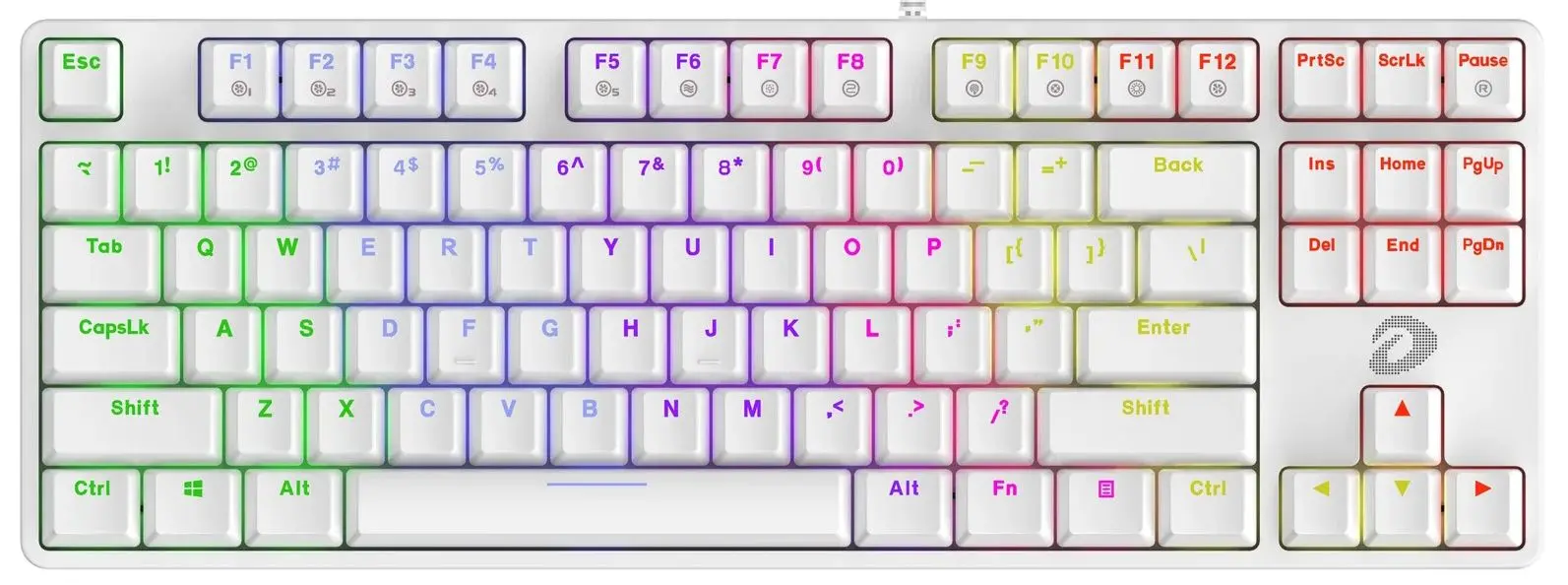 Tastatura Dareu EK87 (White)