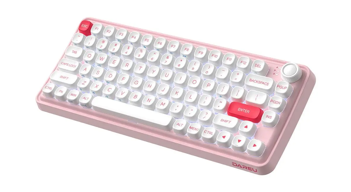 Tastatura Dareu Z82 (Pink/White) - 2