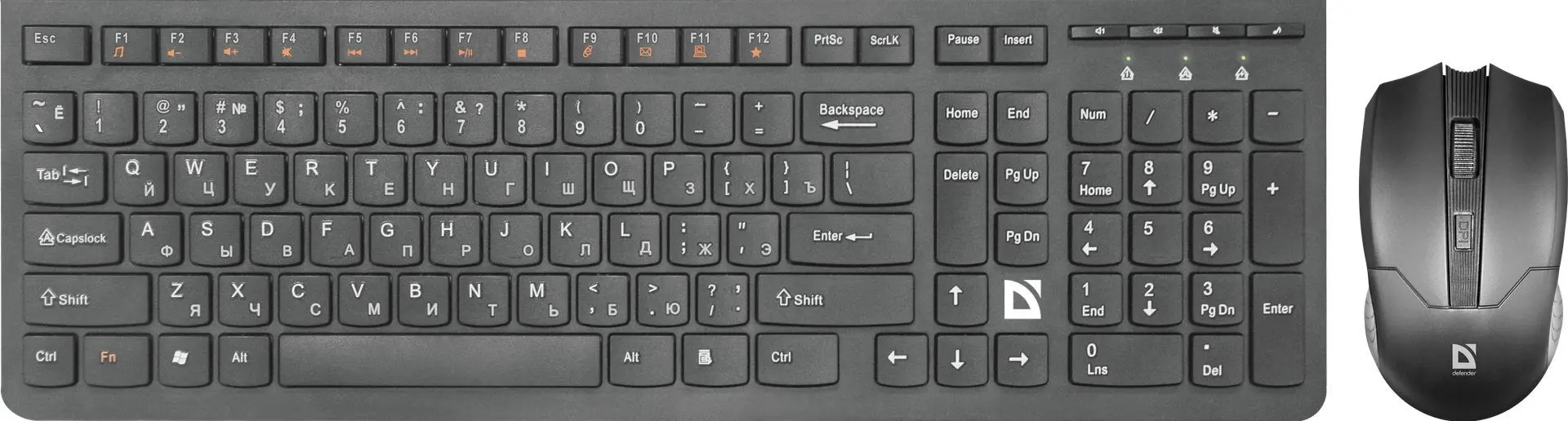 Set tastatura + mouse fara fir Defender Columbia C-775 (Black)