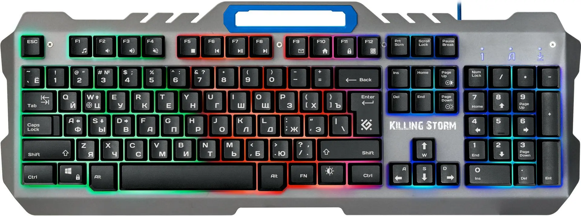 Set tastatura + mouse fara fir + covoras pentru mouse Defender Killing Storm MKP-013L (Grey) - 2