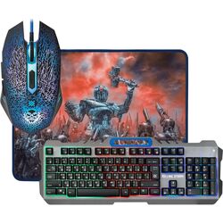 Set tastatura + mouse fara fir + covoras pentru mouse Defender Killing Storm MKP-013L (Grey)