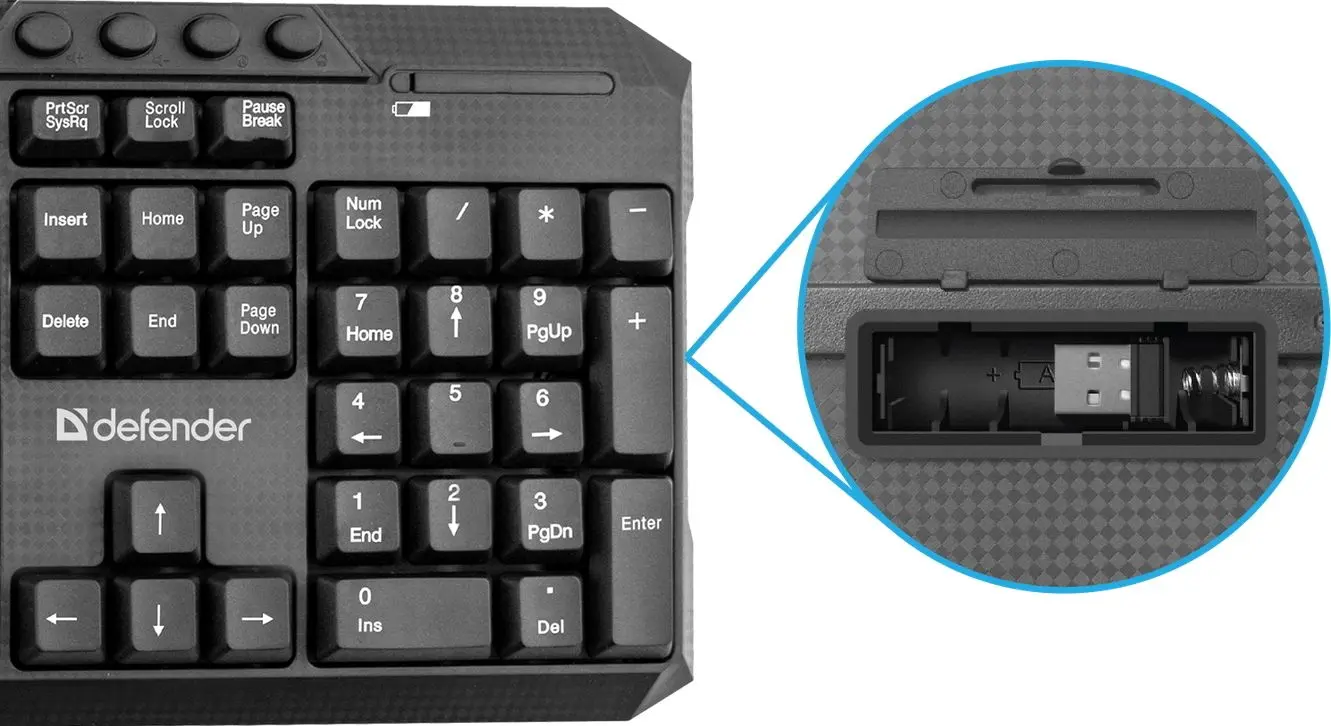 Set tastatura + mouse Defender Jakarta C-805 (Black)