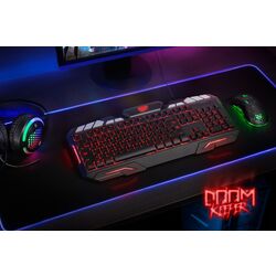 Tastatura pentru jocuri Defender Doom Keeper GK-100DL (Black) Thumb
