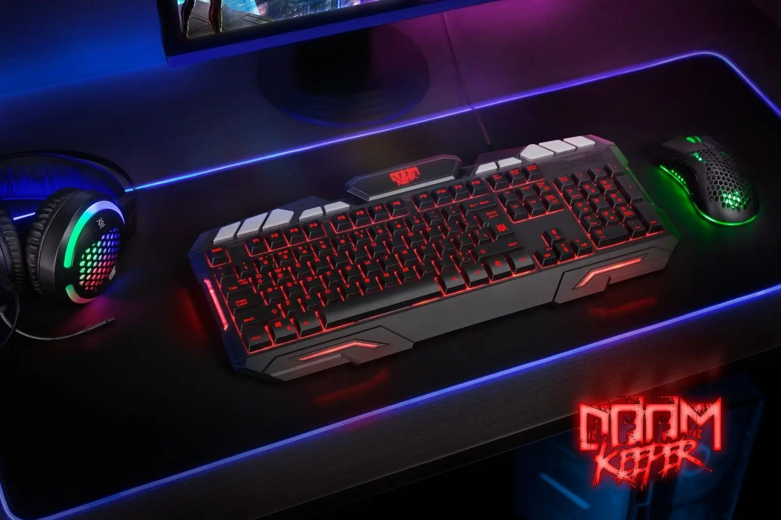Tastatura pentru jocuri Defender Doom Keeper GK-100DL (Black) - 9