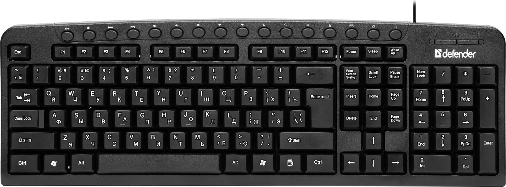 Tastatura Defender Focus HB-470 (Black)