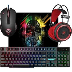 Set tastatură + casti + mouse + covoras Defender Singularity MKP-118 (Black)