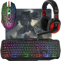 Set tastatură + casti + mouse + covoras Defender Target MKP-350 (Black)