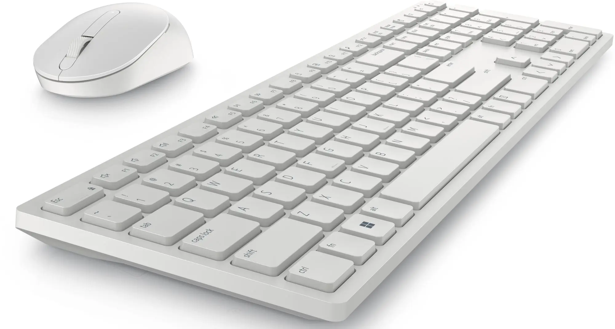 Set tastatura + mouse fara fir Dell Pro KM5221W (White)